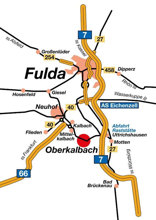 Landgasthof Lang Zum Adler Oberkalbach Bagian luar foto